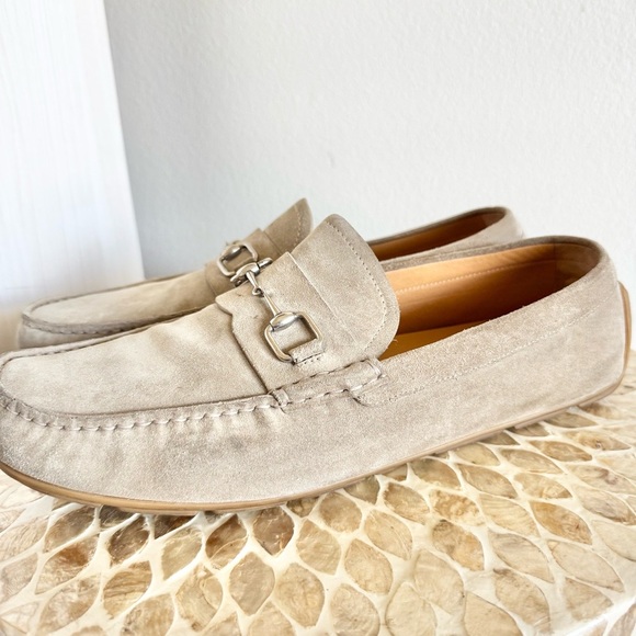 Gucci Mens Horsebit Drivers Suede Loafers Size 11 - Picture 4 of 16